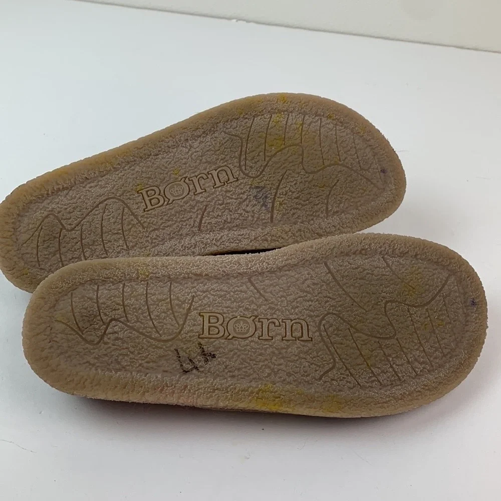 BORN CARAH Sandal Natural Clay, Suede with leather footbed rubber no slip sole